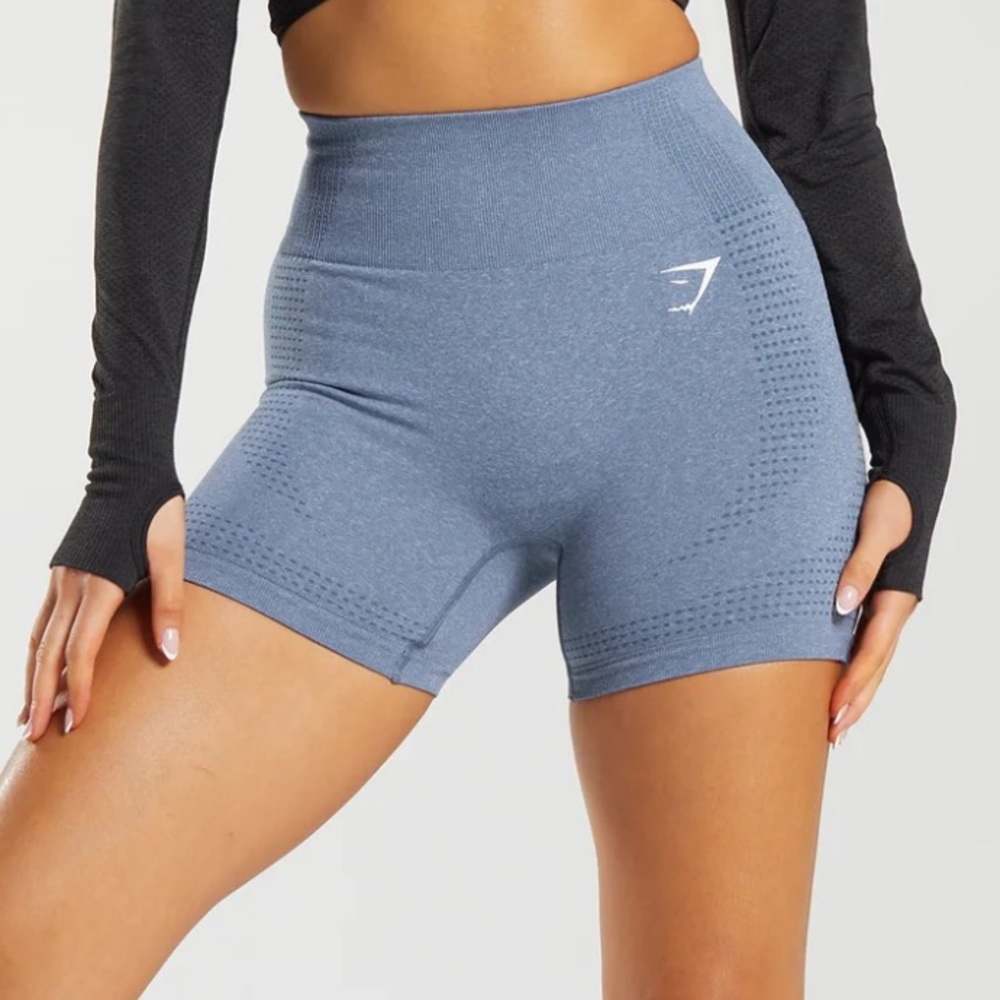 Gymshark Vital Seamless 2.0 Shorts - Evening Blue Marl